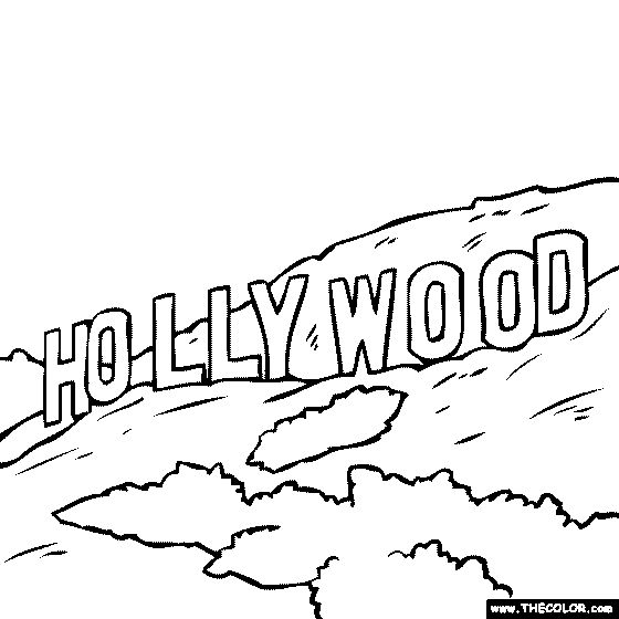 560x560 pictures of hollywood sign drawing - Hollywood Drawing