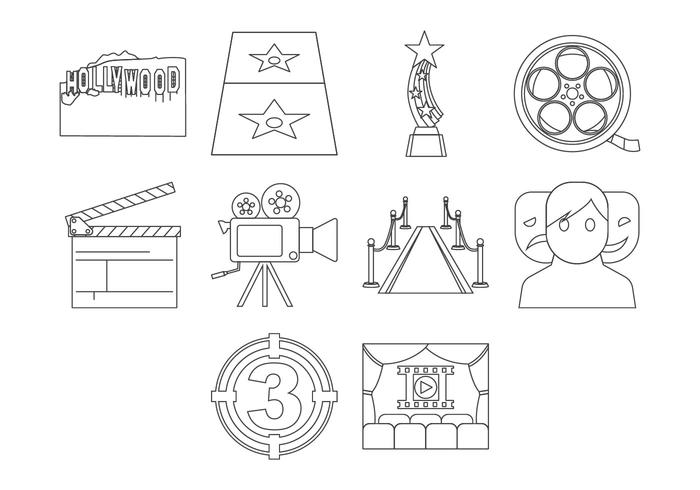 700x490 hollywood sign clipart hollywood mirror - Hollywood Sign Drawing