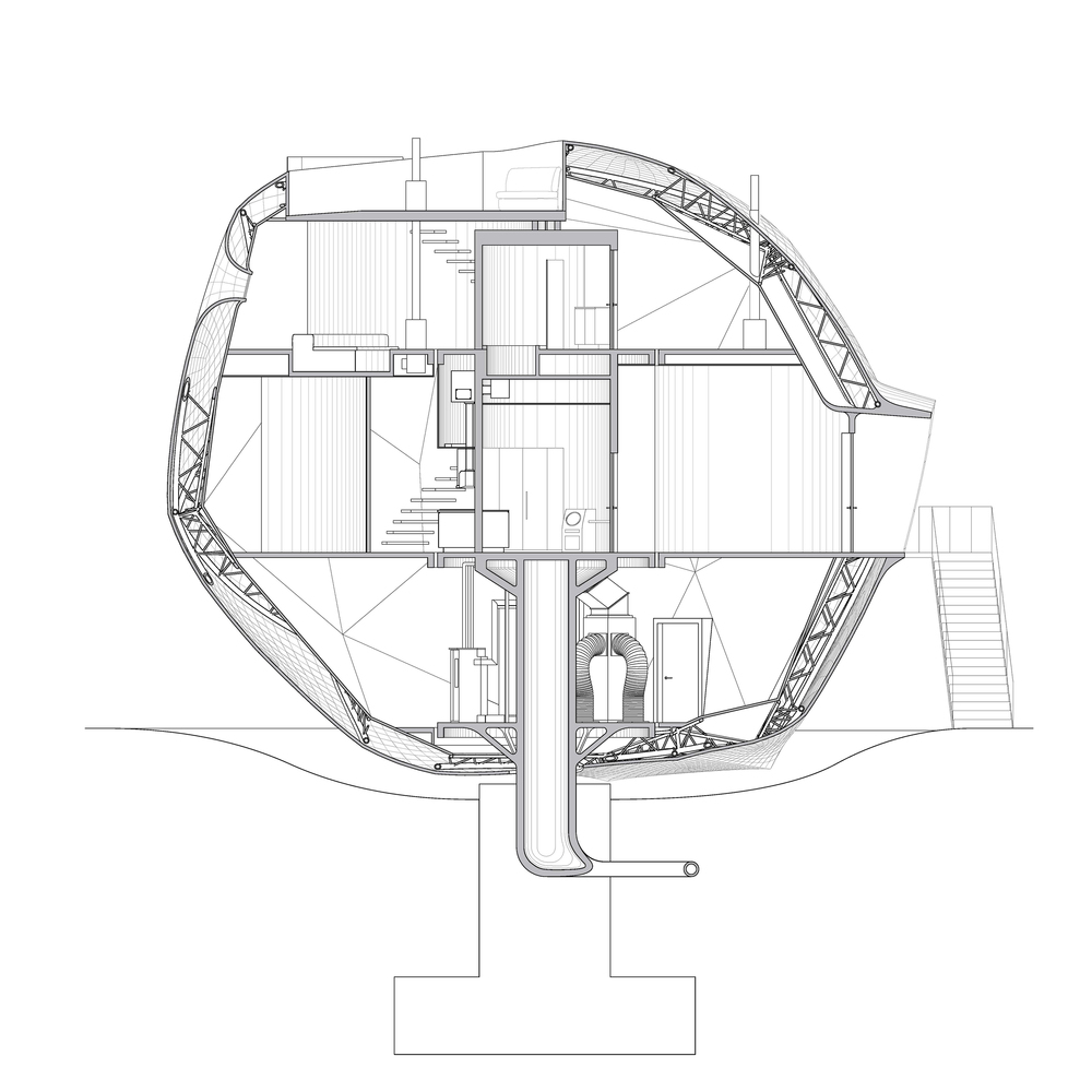 1000x1000 Gallery Of Winners Announced For Competition To Design A House - Hollywood Sign Drawing