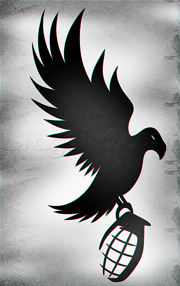 607x961 hollywood undead logo drawing lesson, step - Hollywood Undead Drawings