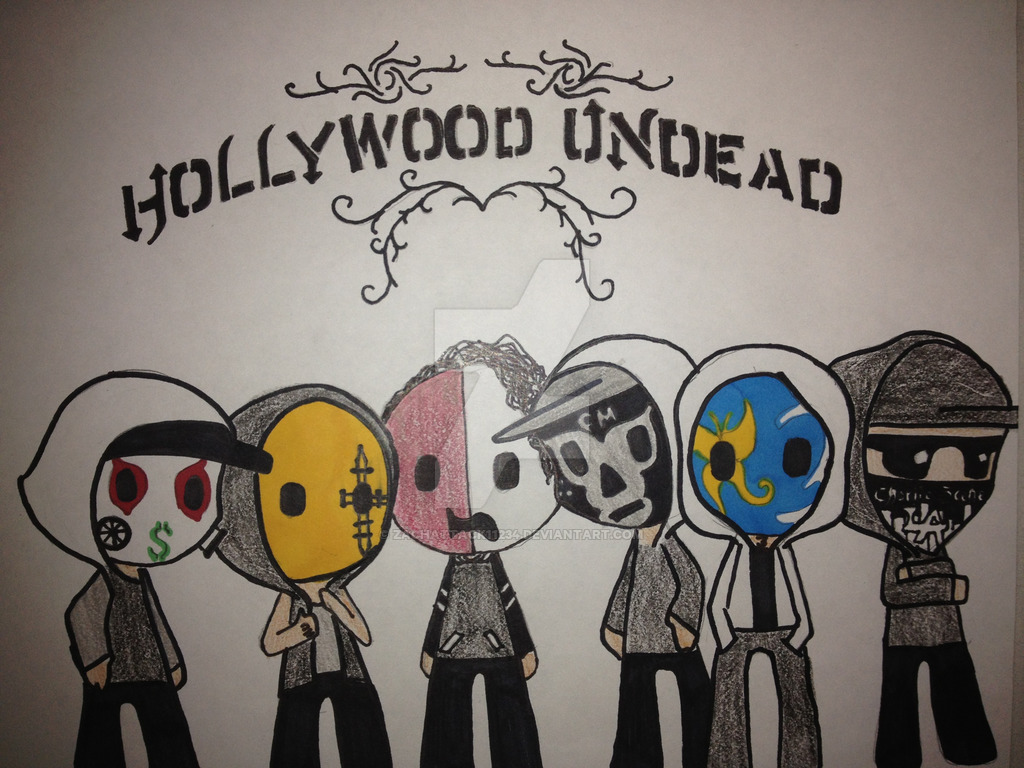 1024x768 hollywood undead - Hollywood Undead Drawings