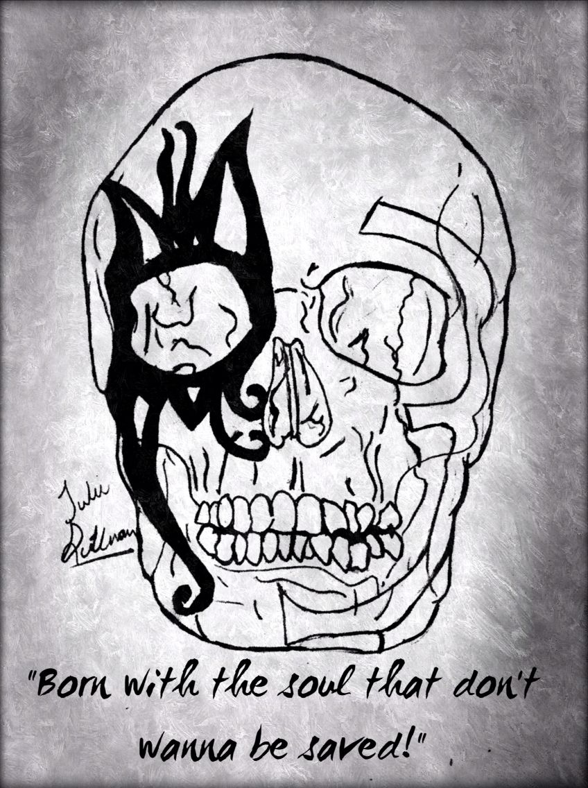 848x1136 my johnny tears skull design hollywood undead drawings - Hollywood Undead Drawings