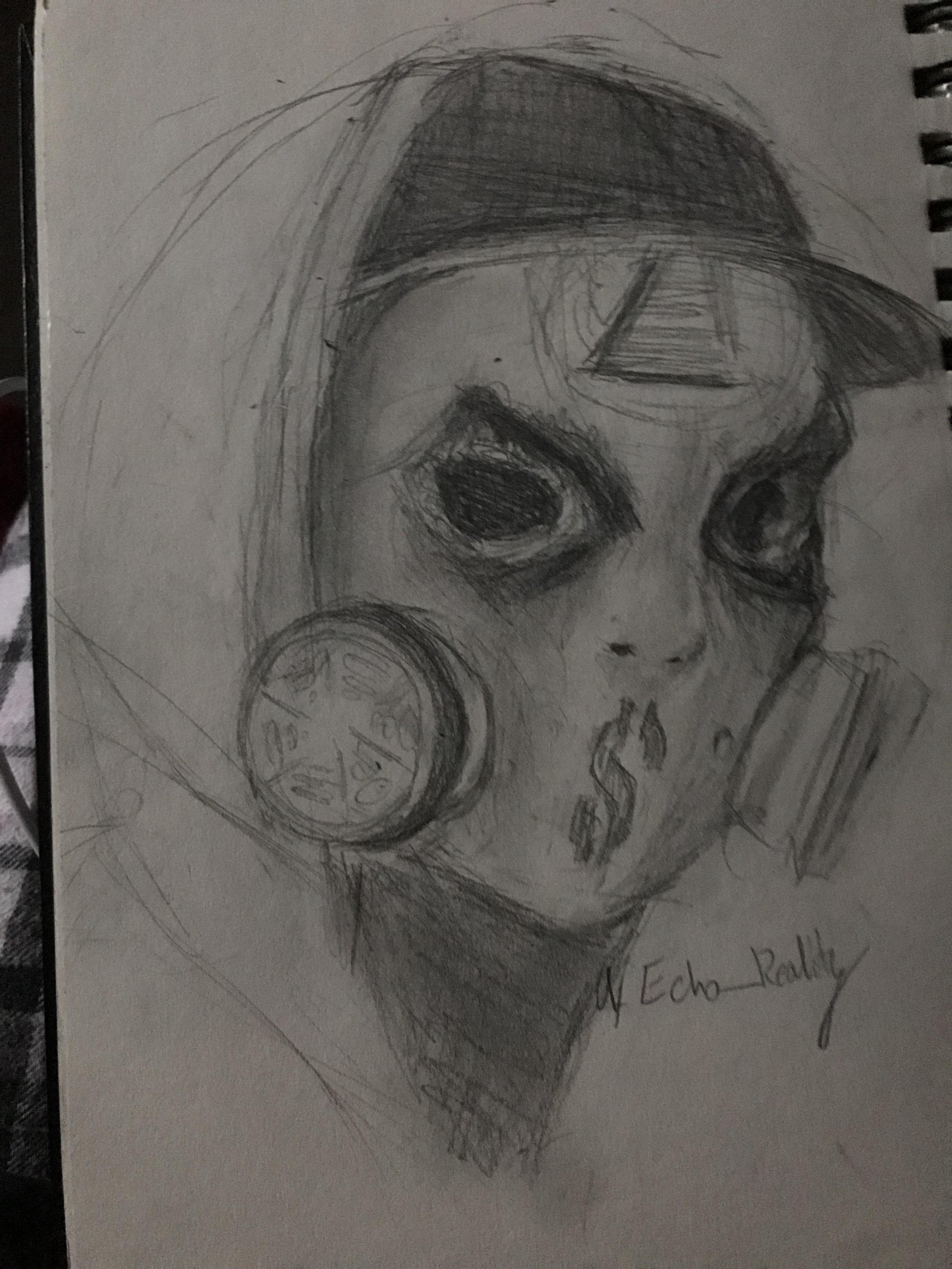 3024x4032 wip of j dog from hollywood undead, first time working with masks - Hollywood Undead Drawings