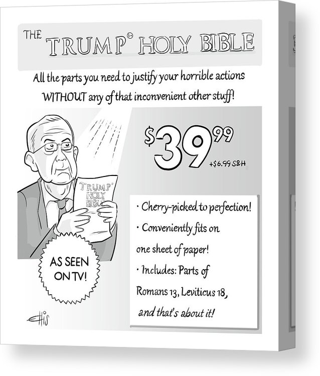 638x750 the trump holy bible canvas print canvas art - Holy Bible Drawing