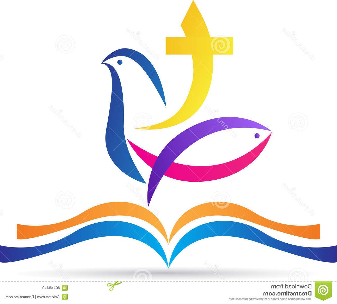 1300x1173 top holy bible cross dove fish vector drawing represents design - Holy Bible Drawing