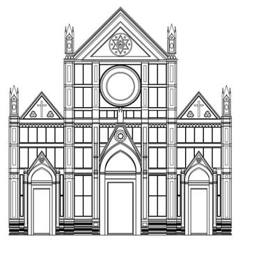375x375 the basilica di santa croce - Holy Cross Drawing