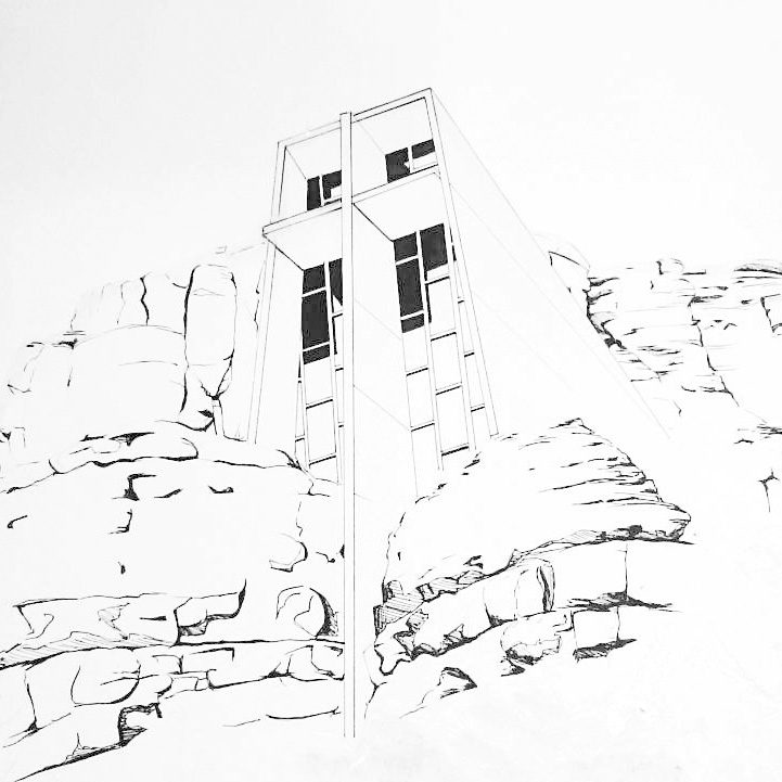 721x721 chapel of the holy cross esther beler wodrich - Holy Cross Drawing