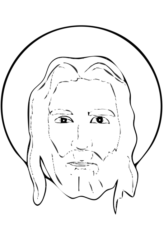 527x750 drawing holy face of jesus wikimedia commons cc0 lisenssi coloring - Holy Drawing