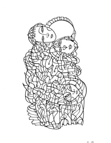 375x485 holy family drawing - Holy Drawing