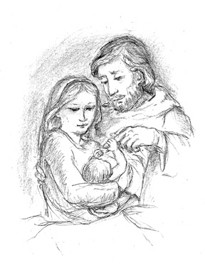 288x376 Holy Family Women For Faith Family - Holy Family Drawing