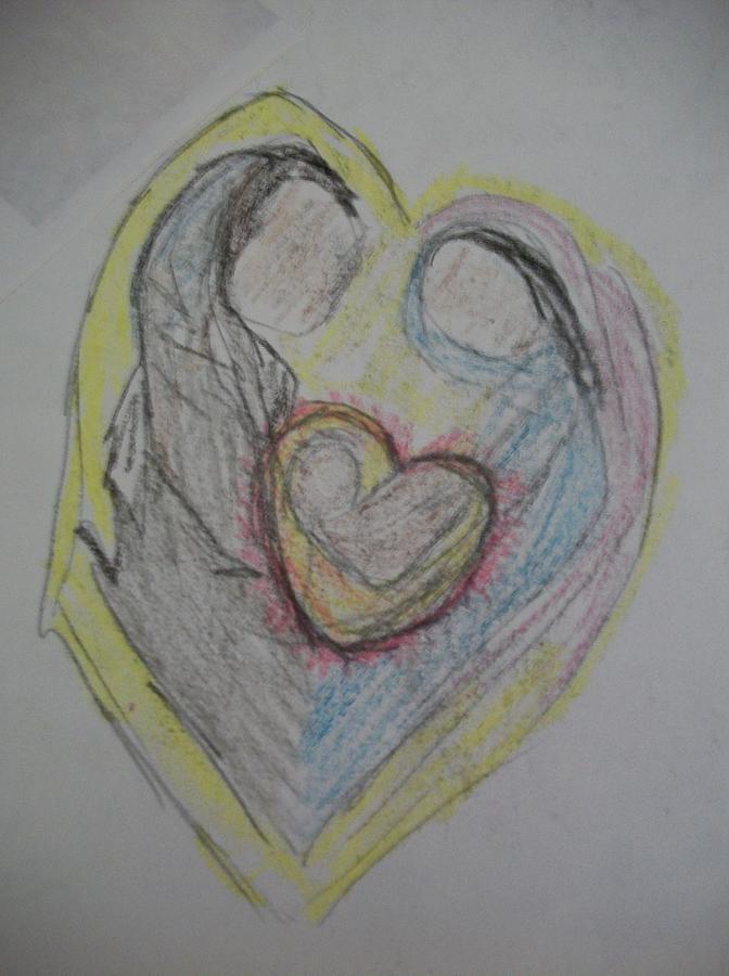 672x900 Holy Family Drawing - Holy Family Drawing