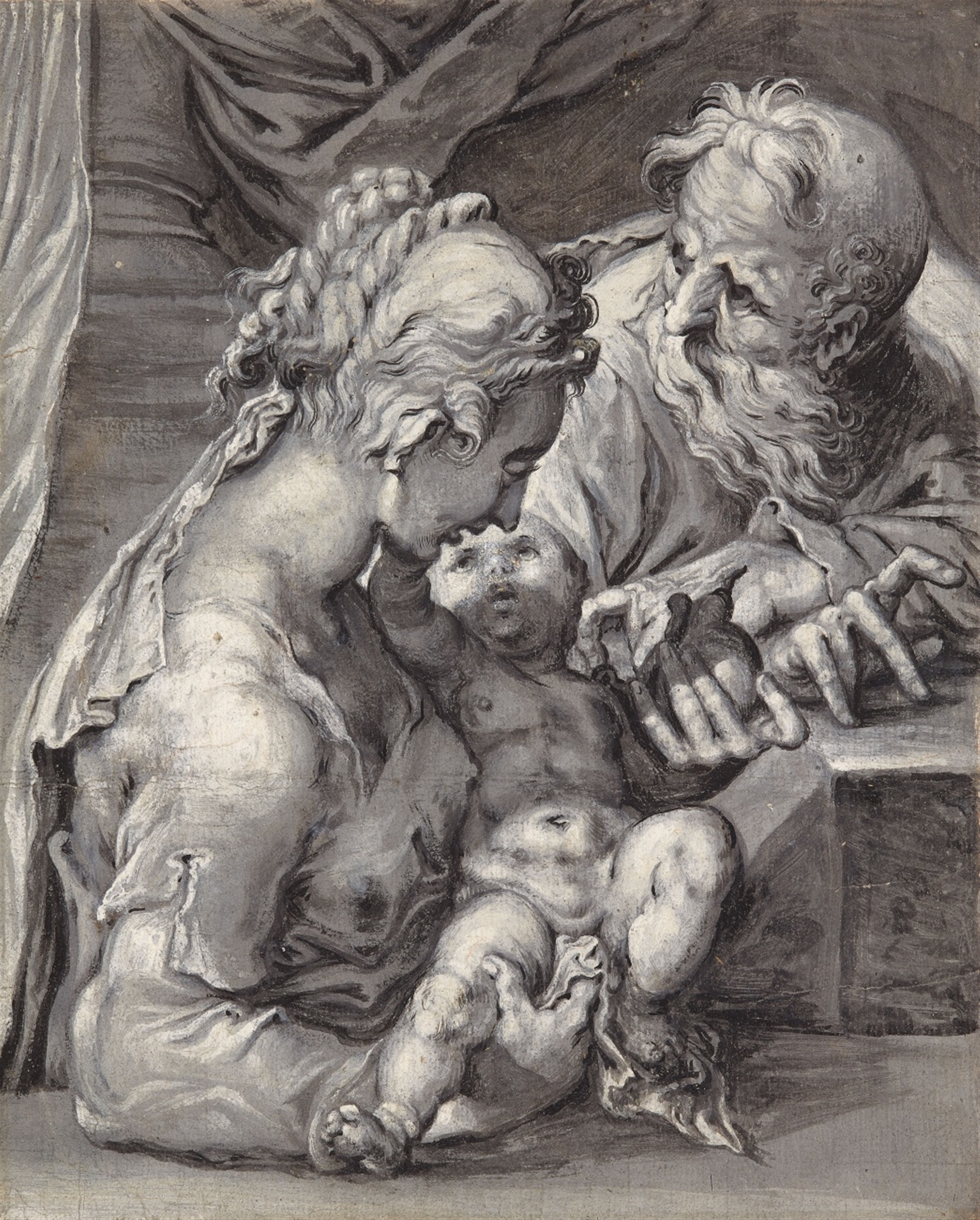 2411x3000 The Holy Family With The Pear - Holy Family Drawing