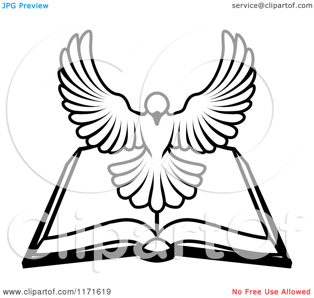 1080x1024 holy spirit dove clipart black and white cartoon of a above - Holy Spirit Dove Drawing