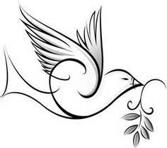 Holy Spirit Dove Drawing at PaintingValley.com | Explore collection of ...