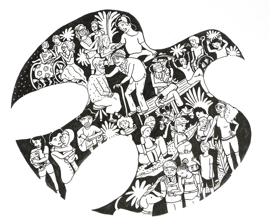 900x745 Inclusion Drawing - Holy Spirit Drawing