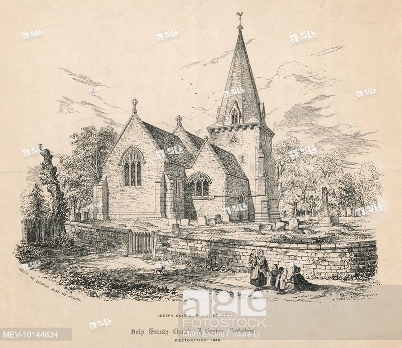 807x699 holy trinity church, ardington, berkshire after restoration work - Holy Trinity Drawing