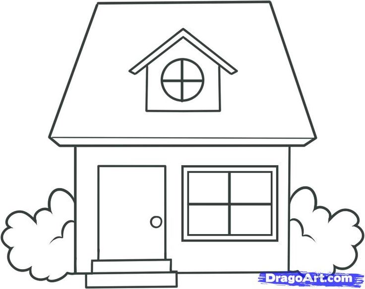 736x584 How To Draw A House Kids Drawings, House Drawing, House - Home Cartoon Drawing
