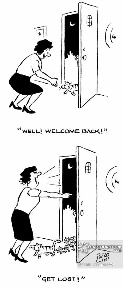 400x943 Welcome Home Cartoons And Comics - Home Cartoon Drawing