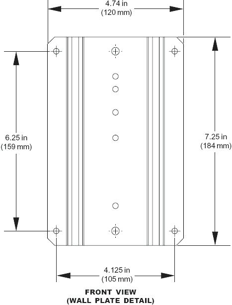 467x613 Metal Wall Studs Technical Drawing Technical Drawing For Peerless - Home Depot Drawing