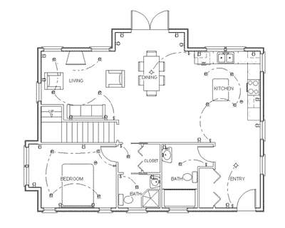 400x320 Make Your Own Blueprint How To Draw Floor Plans - Home Design Drawing