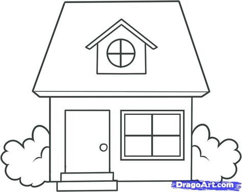 474x376 How To Draw A House Kids Drawings, House Drawing, House - Home Drawing