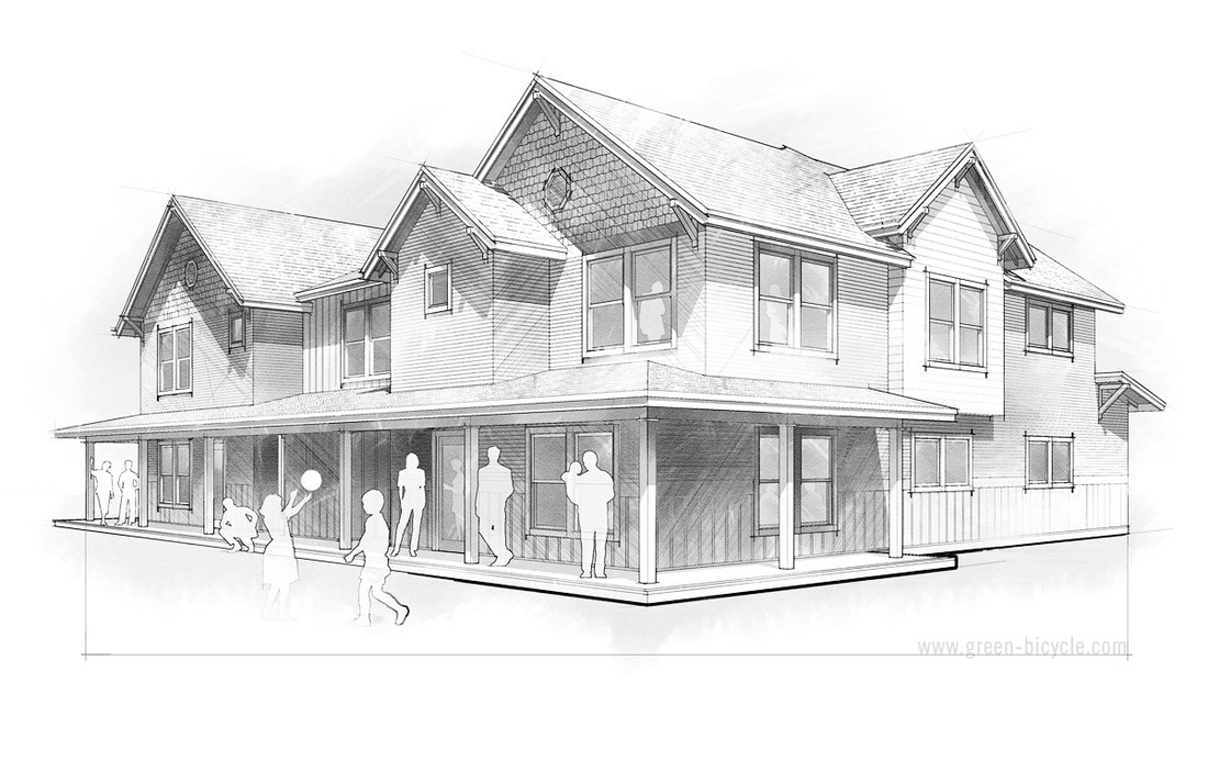 1100x693 Sketch Of Your Dream House - Home Drawing Sketch