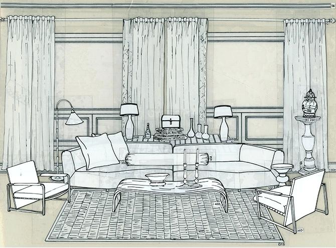 670x495 interior design templates scale furniture home improvement - Home Improvement Drawings