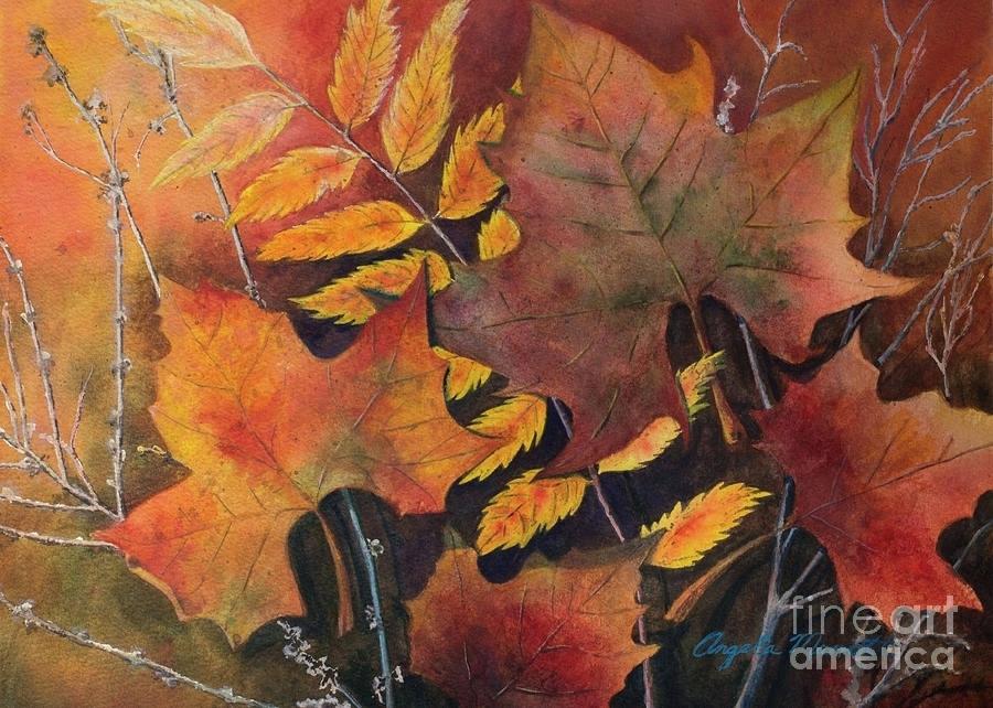 900x642 orange fall leaves colors painting print html gorgeous home - Home Improvement Drawings