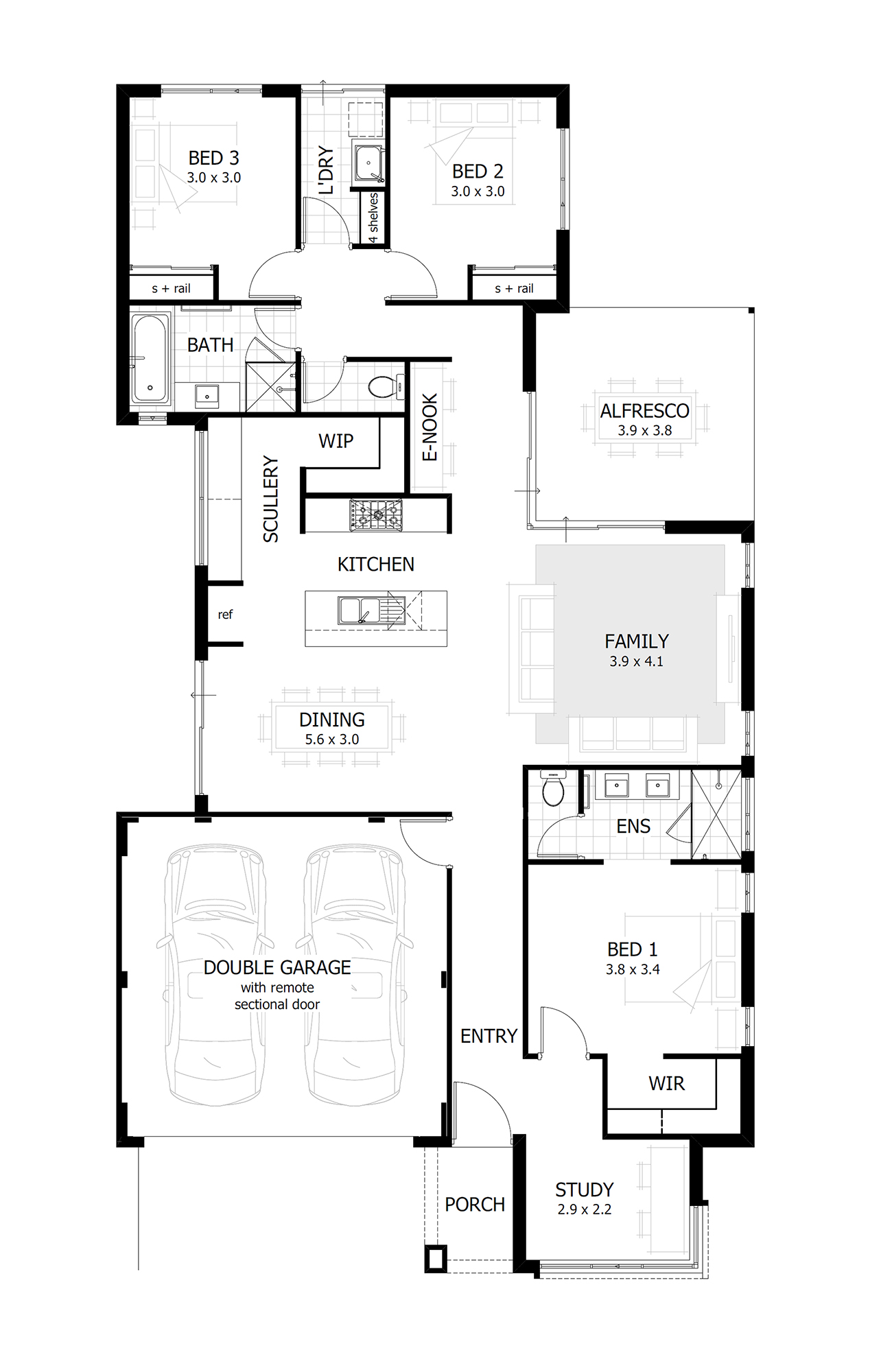 1300x2000 bedroom house plans home designs celebration homes - Home Plan Drawing