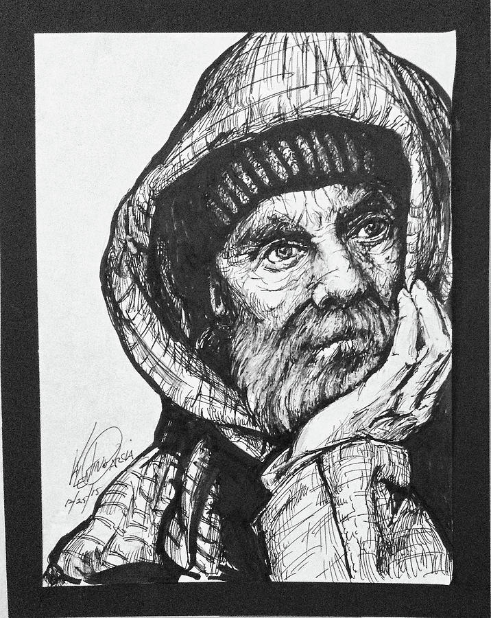 716x900 Homeless Man Drawing - Homeless Drawing