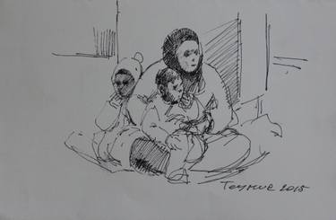 375x245 Homeless Family Drawing - Homeless Drawing