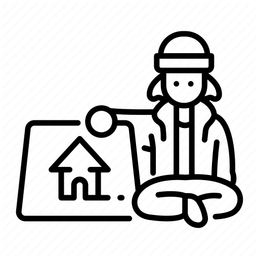 512x512 homeless, man, people, person, sit icon - Homeless Person Drawing