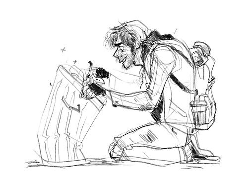 500x390 my friend told me to draw a homeless guy looking through - Homeless Person Drawing