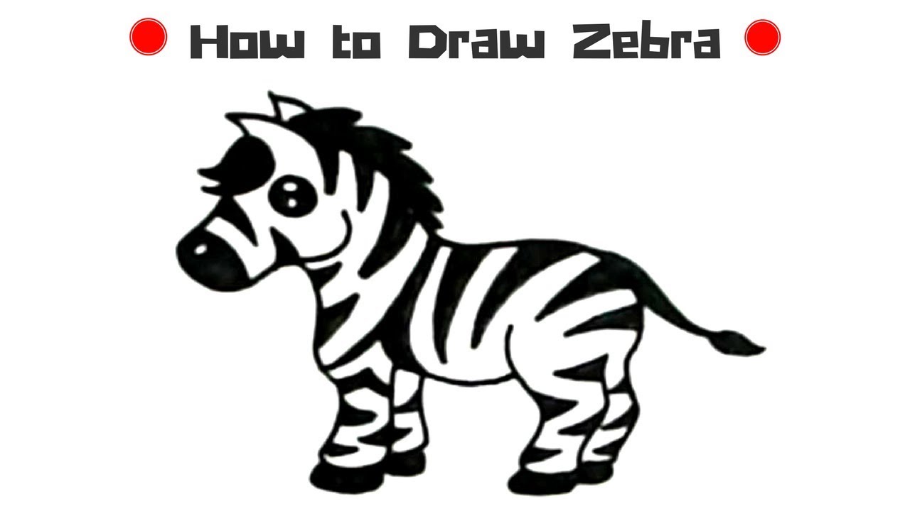 1280x720 how to draw a zebra - Homework Drawing