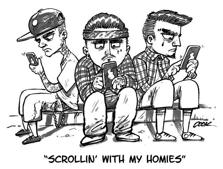 Brian Cook Illustration With My Homies - Homies Drawings. 