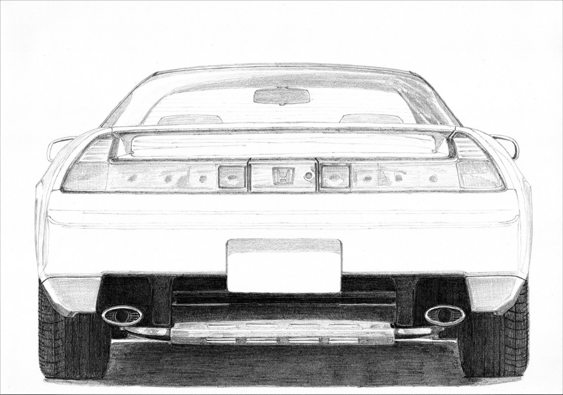 NSX Honda drawing