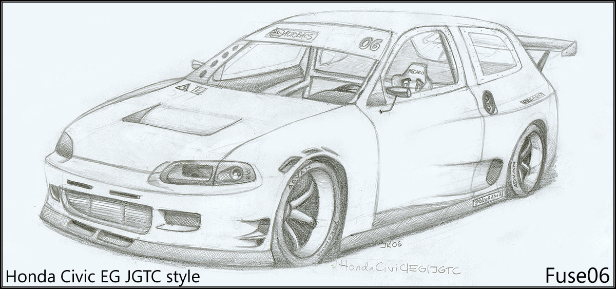 1200x563 hatchback drawing civic honda for free download - Honda Drawing