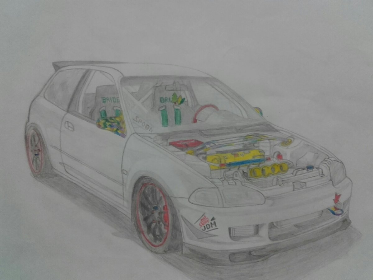 1200x900 honda civic swap - Honda Drawing