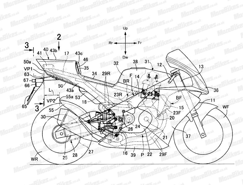 785x600 revealed! here's the official design drawings for honda - Honda Motorcycle Drawing