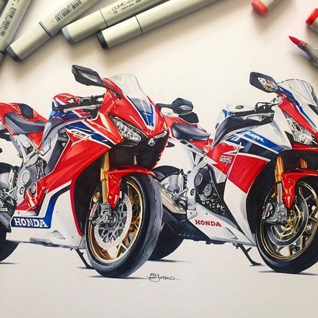 640x640 honda - Honda Motorcycle Drawing