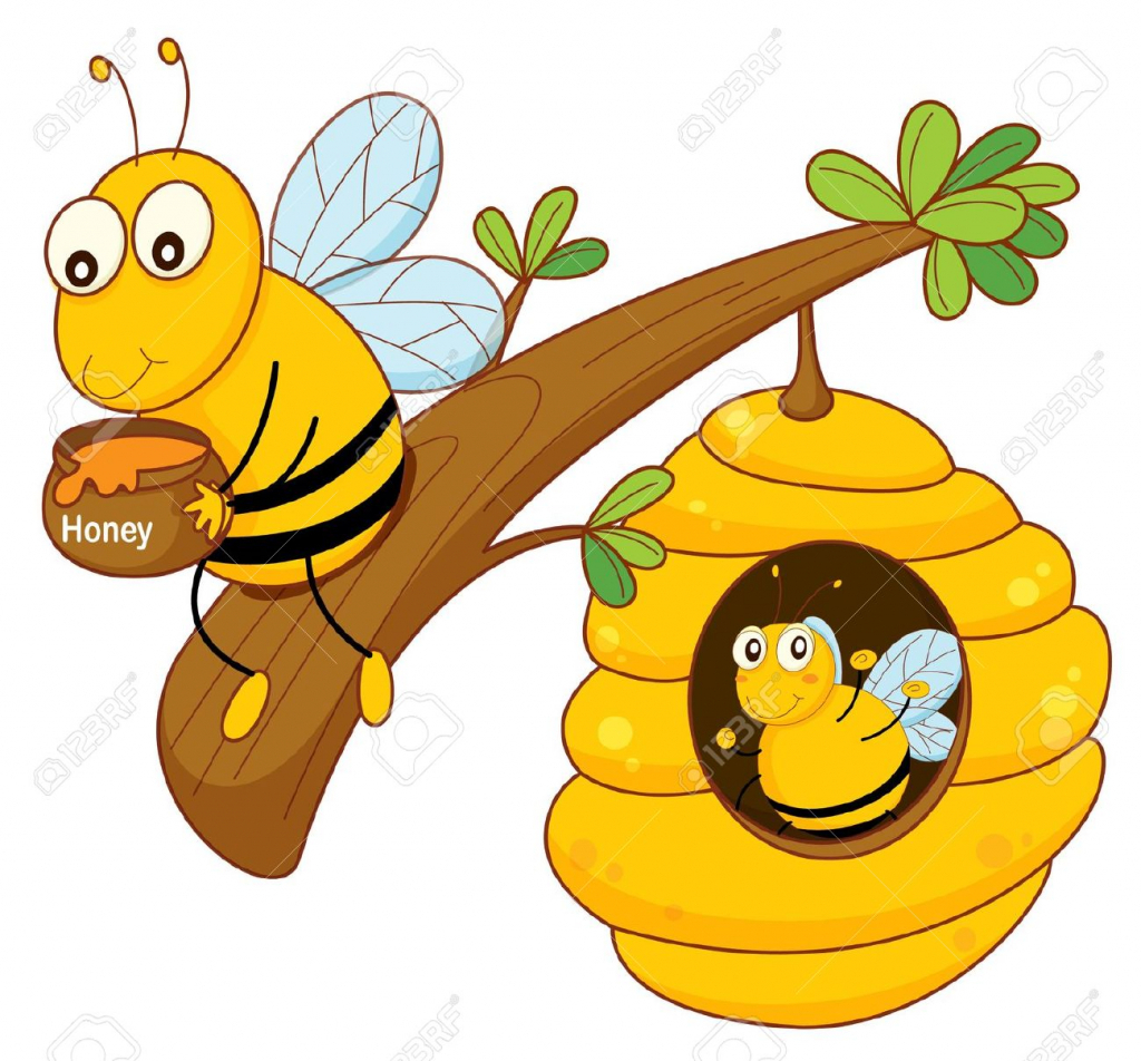 1024x952 Drawn Bee Draw Cartoon - Honey Bee Drawing Cartoon