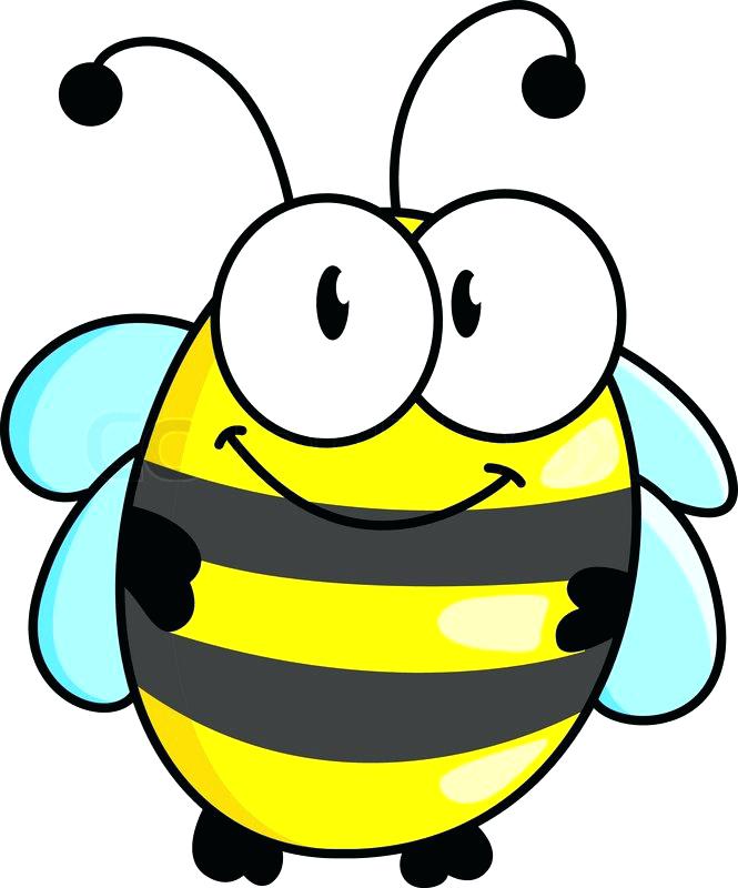 665x800 Bee Cartoon Drawing Cartoon Cute Striped Little Bumble Bee - Honey Bee Drawing Cartoon