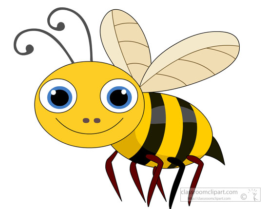 550x429 Cute Honey Bee Clipart Free Clipart Images - Honey Bee Drawing Clip Art