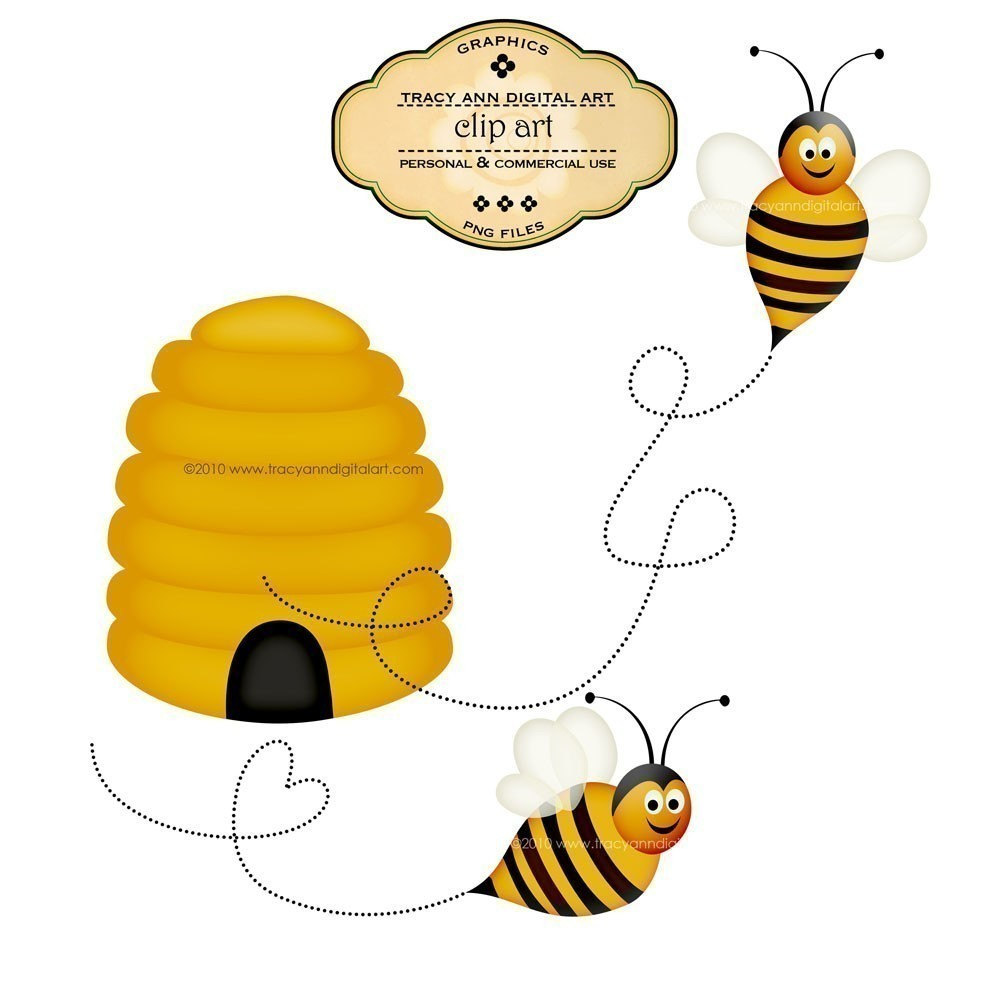 1000x1000 Honey Bee Drawing Clip Art - Honey Bee Drawing Clip Art
