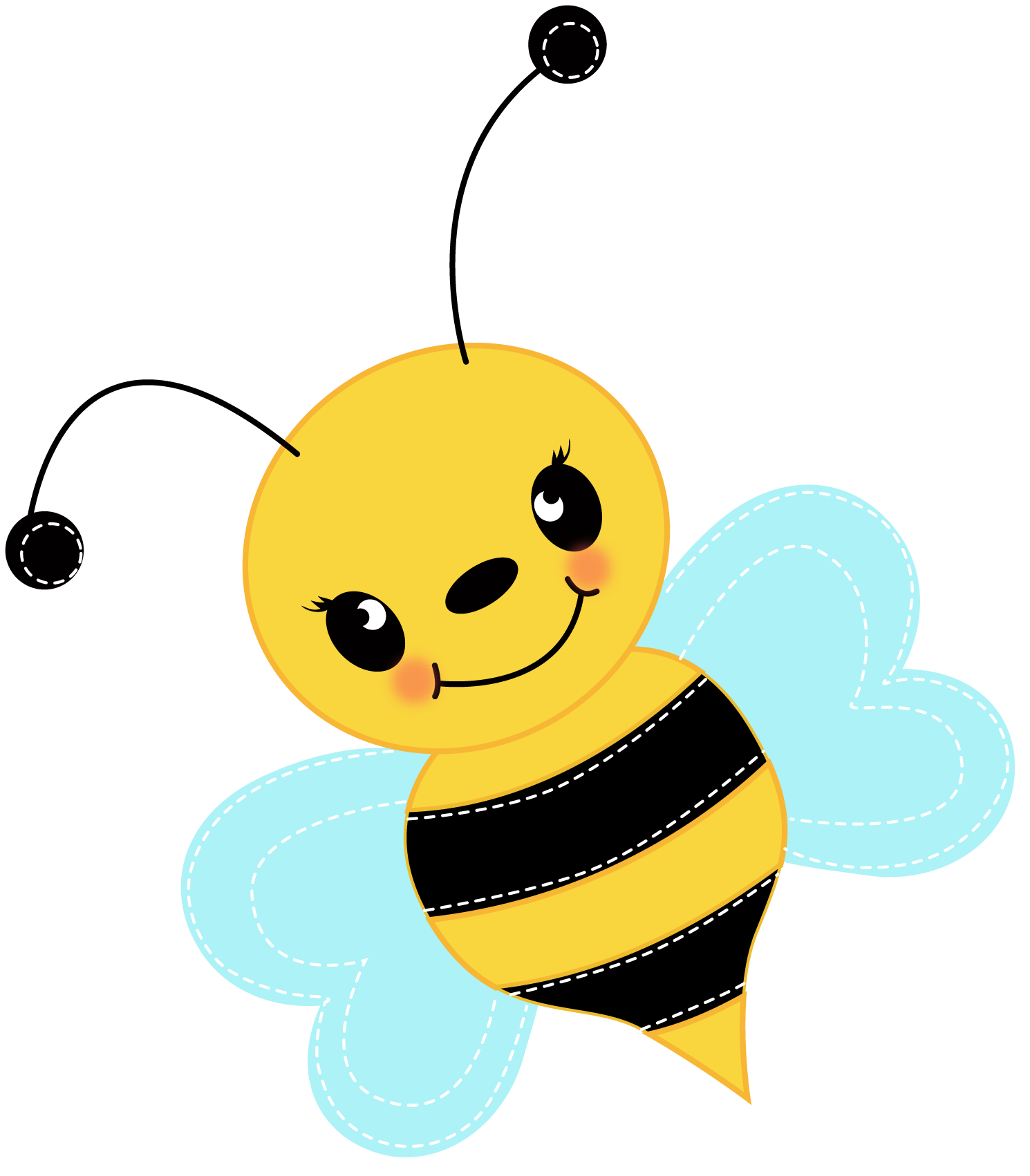 1490x1702 Honeybee Bumble Bee Honey Clipart Image Cartoon Flying Around - Honey Bee Drawing Clip Art