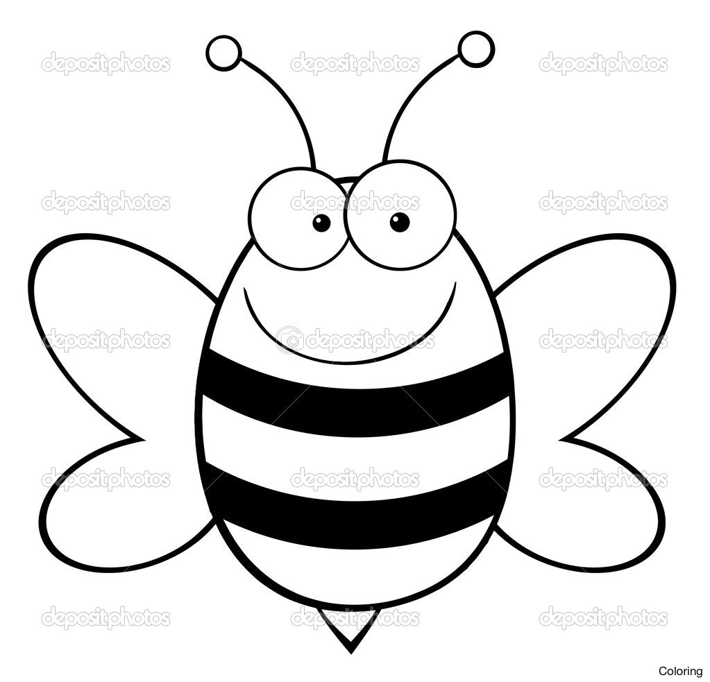 1023x983 Professional Pictures Of Bees To Color Honey Bee Drawing Clip Art - Honey Bee Drawing Clip Art