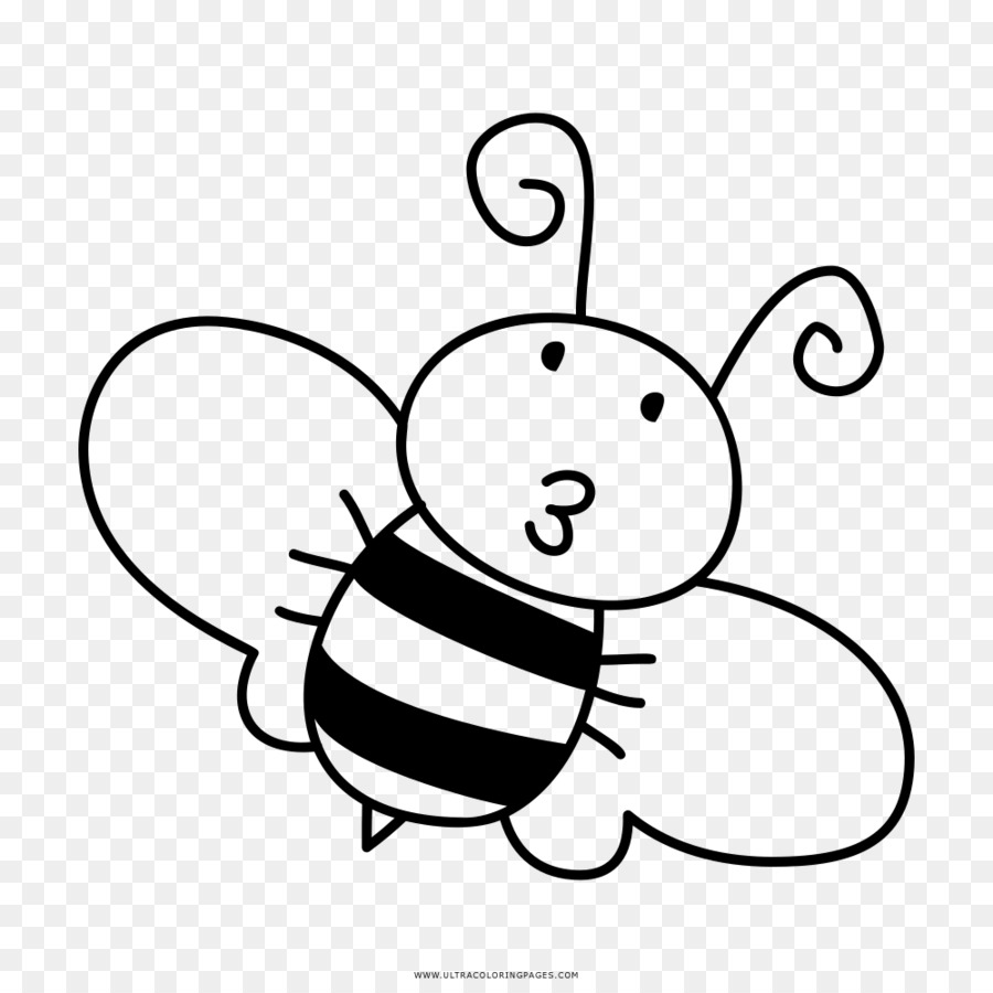 900x900 Bee, Hand, Ladybird, Transparent Png Image Clipart Free Download - Honey Bee Drawing Images