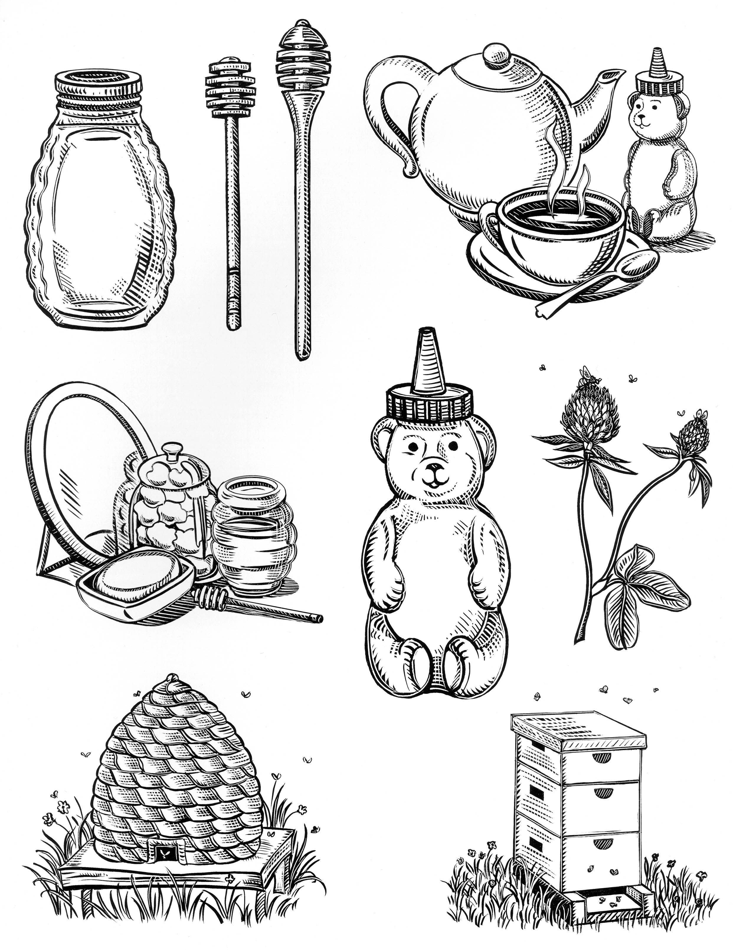 2484x3218 simple ways to add honey to your diet! helpful kitchen tips - Honey Drawing