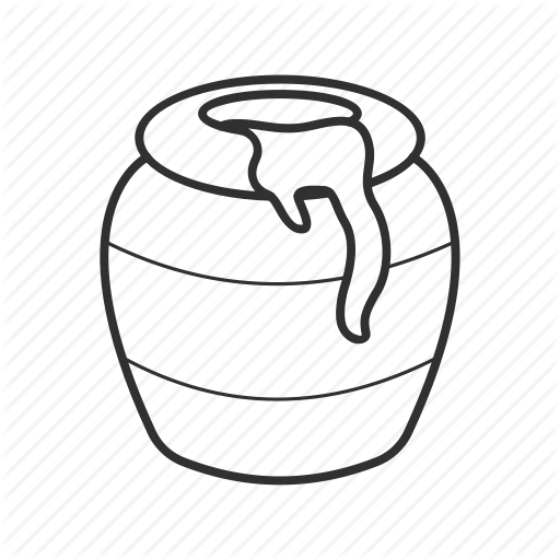 512x512 How To Draw A Honey Jar - Honey Drawing