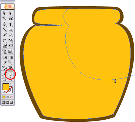 450x404 Drawing A Honey Pot In Illustrator Corrie Haffly - Honey Pot Drawing